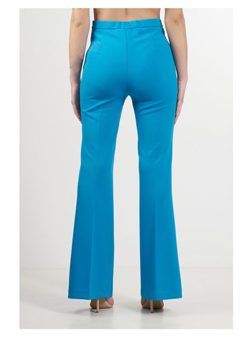 Pantalone a zampa VICOLO | TD0229/TURCHESE